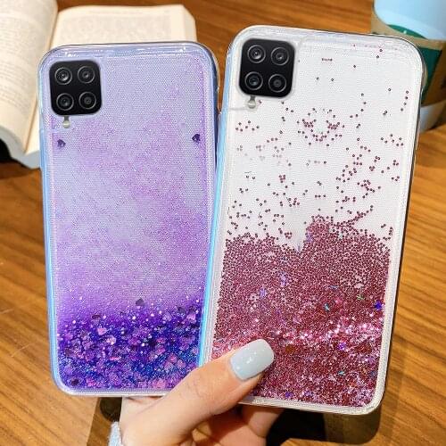 Liquid Case For Samsung A52 Case A 52 Quicksand Glitter Cover On Samsung A32 A72 A51 A71 A12 A21S A42 A31 A40 A50 A70 A20E Coque
