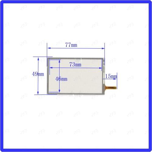 ZhiYuSun AH2421 3inch Touch Screen glass 4 lines 77*49mm resistive touch panel SCREEN sensor AH-2421