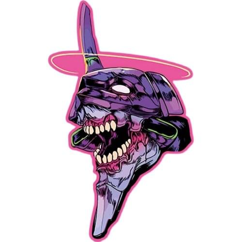 1PCS Car Styling Sticker Auto Oil Tank Window Body Vinyl Computer Case Decals for Classic Anime Warning Robot New Century