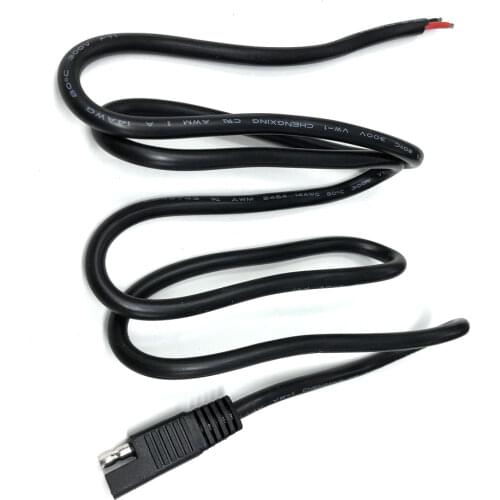 DIY 130CM SAE Connector 2 Pin Lug Cable Battery Charger Quick Disconnect SAE Extension Cord 14AWG For Motorcycle, Car, Tractor
