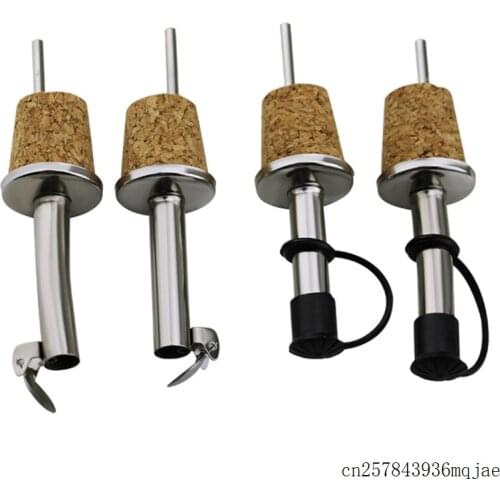 200pcs Wooden Cork Red Wine Pourer Oil Champagne Wine Bottle Stopper Plug Wine-tasting Tools Pourers Party Supplies