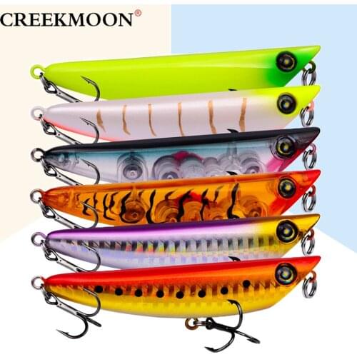 6Pcs 8.5cm 8.5g Wobblers Lure Minnow Fishing Fish Lures Artificial Bait Pencil Feeder Topwater Baits Casting Wobbler Hook Tackle