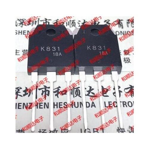 Free shipping 10PCS 2SK831 K831 TO-3P 500V 18A