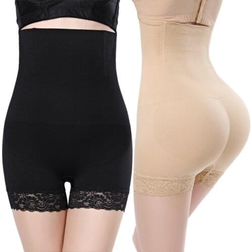 Seamless Women Shapers High Waist Slimming Tummy Control Knickers Pants High Waist Belly Control Shapewear Short Pants EK