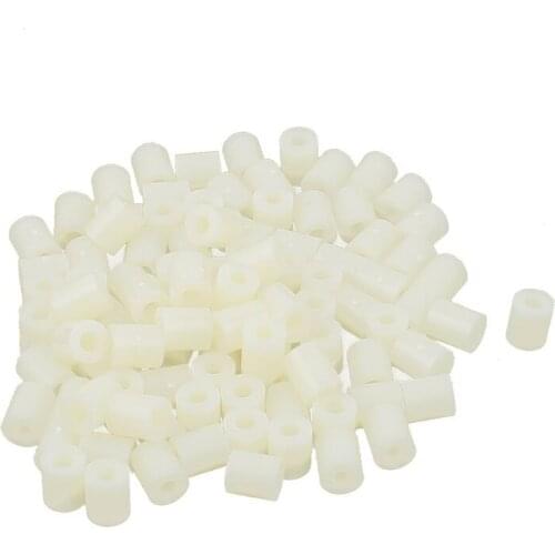 BMBY-7mmx3.2mmx8mm Nylon Stand Off LED PCB Spacer Support Holder 100 Pcs