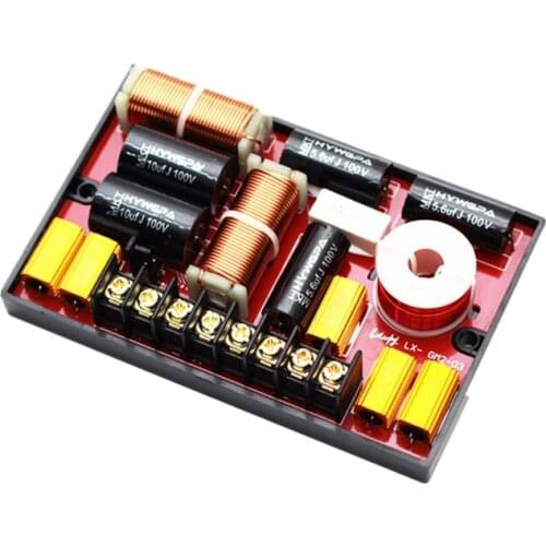 2PC 200W 2Way HIFI Crossover Treble Woofer Frequency Divider Tweeter Bass Speaker Filter 2800Hz Intersect Car Audio Home Theater