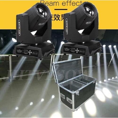 Flightcase +2pcs beam 230 7r moving head sharpy beam stage lighting disco 7r beam lamp dj wedding decoration club party lights
