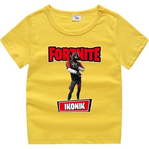 1-12T Summer Cartoon Fortnite Print Kids Baby Boys T Shirt Infant Children Boys Girls T-Shirts Clothes Cotton Tees Toddler Tops