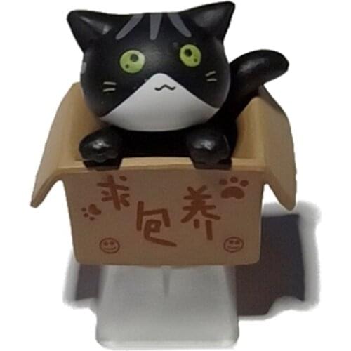 HX6A Custom Cartoon Anime Cat Keycap Bottom Backlit Keycaps Gift Keyboard KeyCap Cap