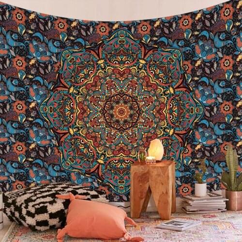 Indian Boho Mandala Tapestry Wall Hanging Beach Throw Rug Blanket Camping Tent Travel Mattress Bohemian Sleeping Pad Tapestries