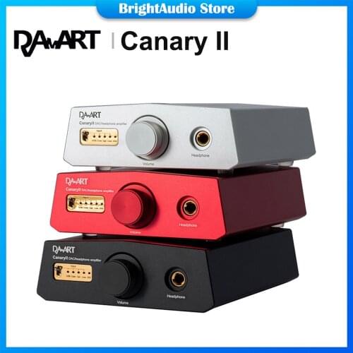 DAART Canary HIFI Multi-Functional DAC Amplifier JFET Input class A Headphone AMP XMOS+ESS9018K2M Supports DoP128 Native DSD256