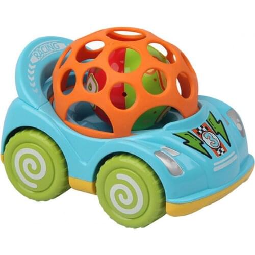 Mini Cute Cartoon Baby Rattle Roll Ball Car Hand Bell Educational Playing Toy