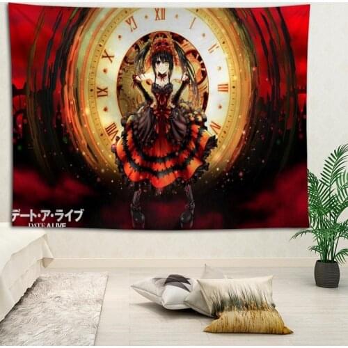 Date A Live wall decor tapestry layout room painting background wall decoration bedcloth tapestries custom logo