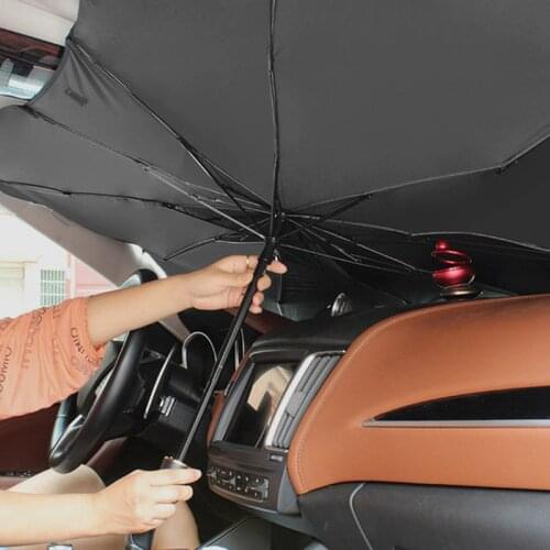 New Car Umbrella Sunscreen Foldable Car Windshield Sunshade Front Window Cover Visor Sun Shade Umbrella Auto Products Interior
