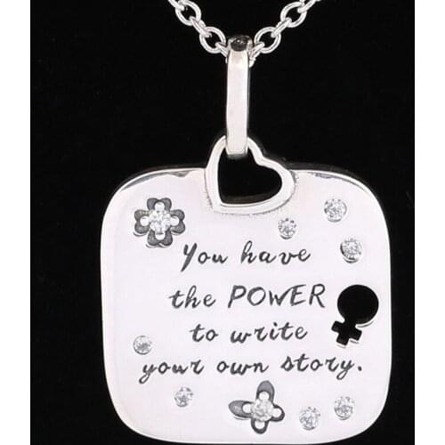 New Female Empowerment Motto With Butterfly Pendant Beads Fit 925 Sterling Silver Charm Bracelet Bangle Diy Jewelry