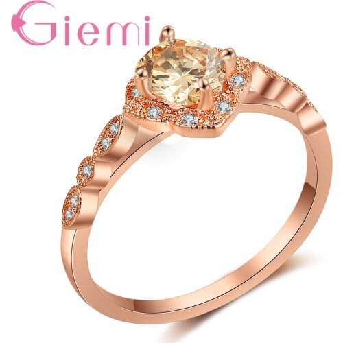 Charm Wedding Ring Elegant Brand Women Wedding Engagement Novel Jewelry Vintage Zircon Statement Accessories Hot Sale