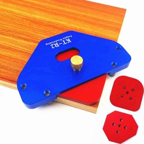 Wood Panel Radius Quick-Jig Woodworking Bevel R Round Arc Positioning Template Round Corner for Trimming Machine Engraving