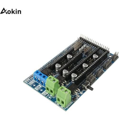 Ramps 1.6 Ramps 1.5 Ramps 1.4 3D Motherboard with 5pcs A4988 Stepper Motor Driver Module with Heatsink For 3D Printer Parts