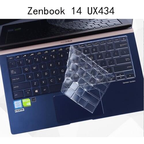 Keyboard Silicon Cover anti-dust for ASUS zenbook UX434 UX434FL UX431 UX431FN/FA UX392 UX392FN 14 inch clear film sung fit TPU