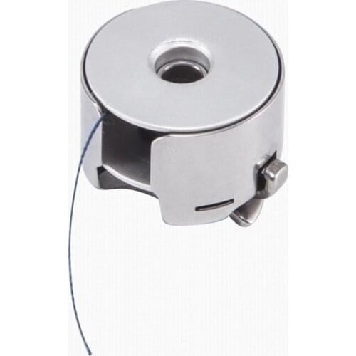 Universal bobbin case for computerized flat cars Imported bobbin case with spring leaf, universal type for industrial flat cars