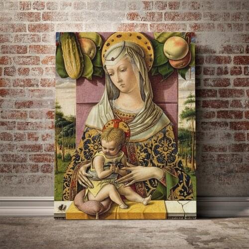 Carlo Crivelli Madonna and Child Painting Canvas poster wall Art decor Living room Bedroom Study Home Decoration Prints