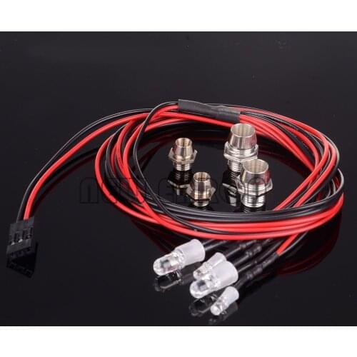 1:10 Night 2P 5mm & 2P 3mm headlamps headlights LED light Drift Car RC Model Car NEW ENRON