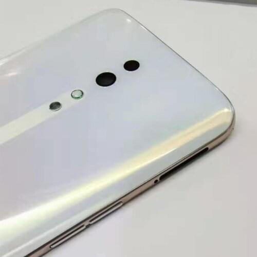 10 pcs 100% Original For OPPO Reno Z Back Housing Back Cover Glass Battery Case camera len flash camp with LOGO Replacement