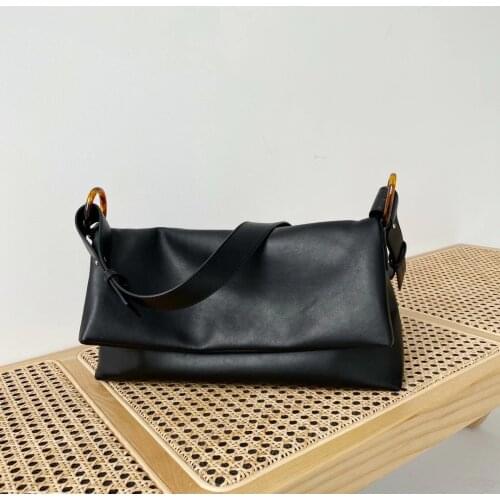 2021 New Design Soft Leather Underarm Bag Fashion Exquisite Square Shoulder Bag For Women