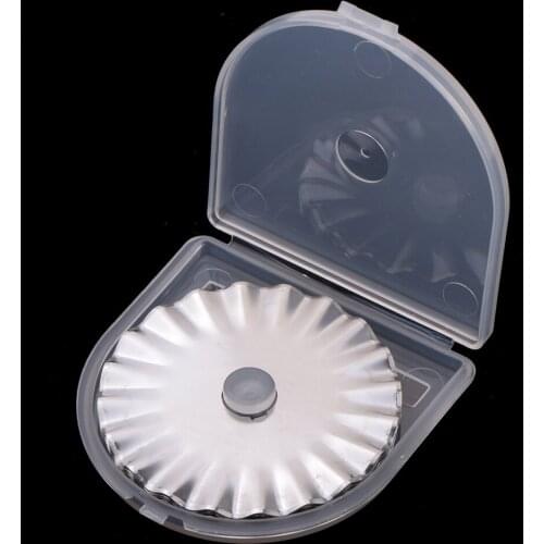 5pcs Wave Rotary Cutter Cutters Blades Rotary Cuts Patchwork Fabric Leather Paper Roller Craft Steel Circular Refill Blades