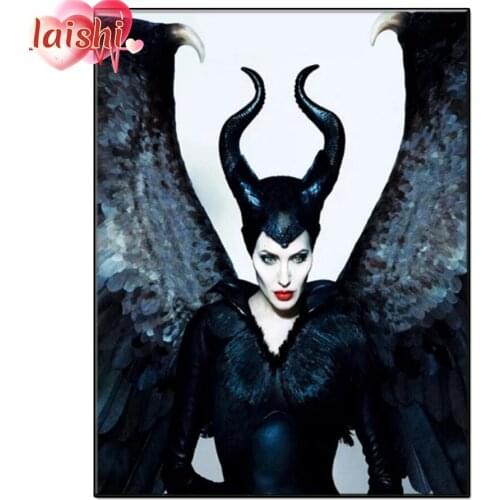 5D DIY Queen full circle square diamond painting Cartoon Angel Rhinestone Mosaic cross stitch Mosaic home decoration wall paste