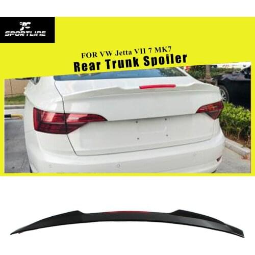 ABS Glossy Black Rear Trunk Spoiler Boot Lip Wing For Volkswagen VW Jetta VII MK7 2019 - 2021