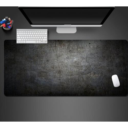 Black Unique Creative Mouse Pad High Quality Abstract Modern Non-Slip Washable Rubber Mats Office Computer Keyboard Large Pad