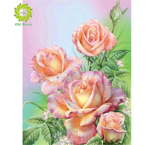 DIY Diamond Painting Kits Full Square/Round Diamonds Embroidery Animal pink flower Decorations Home Art New Arrival