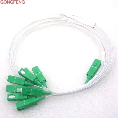 GONGFENG 10pcs NEW 0.9mm Fiber Optic Differential SC/APC Splitter Connector Mini 1x8 Fiber Optic PLC Splitter Special Wholesal