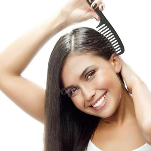 Wide-Tooth Comb Plastic Pear Flower Head Large-Tooth Wide-Tooth Hairdressing Curly Hair Comb Anti-Static Hair Comb