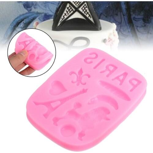 Mini Paris Eiffel Tower Cake Mold Fondant Cake Decorating Mold Silicone Cake Chocolate Dropping Mold Multi Ice Tray DIY Bakeware