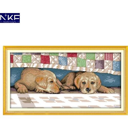 NKF We Are Having A Break Cross Stitch Pattern Handmade Craft Painting Needlework Embroidery Kit Cross Stitching for Home Decor
