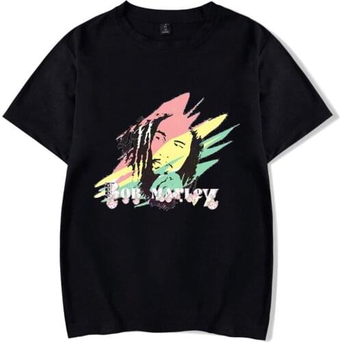 New Popular Bob Marley Music Legends Jamaica Singer T-shirt Everlasting Myth Bob Marley Tees Men/women Clothes Summer T Shirts