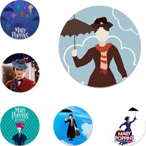 New Arrival 58mm Mary Poppins Badge Brooch Pin Accessories For Clothes Backpack Decoration gift