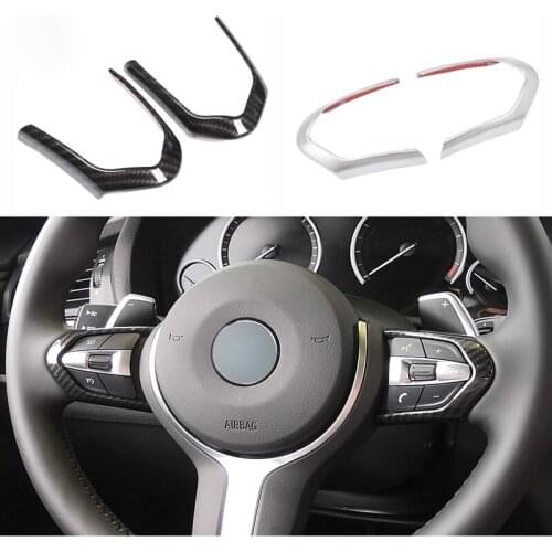 Car Steering Wheel Decoration Frame Cover Trim For BMW M-Sport F20 F22 F21 F30 F32 F33 F36 F06 F12 F13 X5 F15 X6 F16