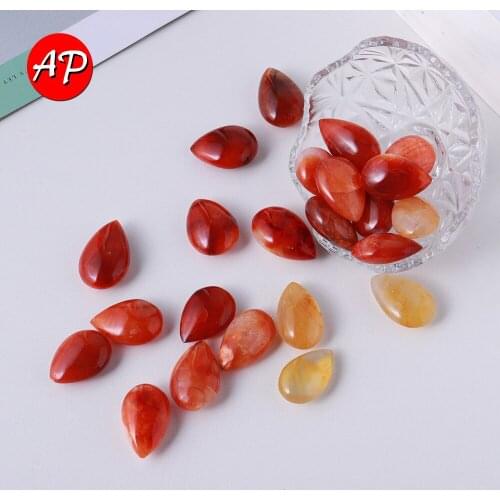 Natural Stone Pendant Red Agate Gem Red Quartz Necklace Suspension for making jewelry necklaces
