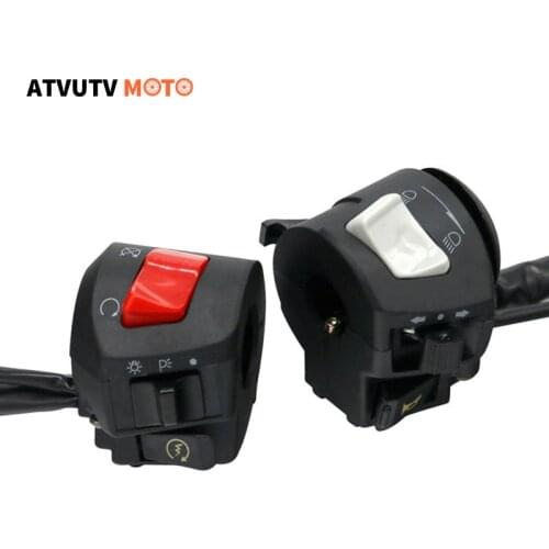 22MM 7/8" Motorcycle Handle Bar Left Right Switches Horn Turn Signal Headlight Electric Start Handlebar Controller Switch