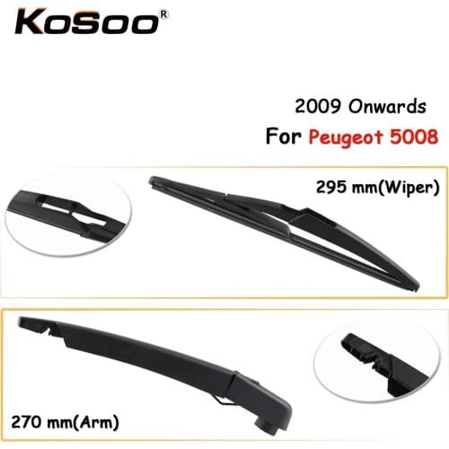 KOSOO Auto Rear Car Wiper Blade For Peugeot 5008,295mm 2009 Onwards Rear Window Windshield Wiper Blades Arm,Car Accessories