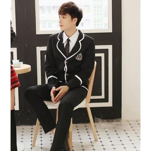 School blazer Suit School uniform High school Pant suit with jacket Boy blazer British style