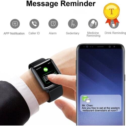 ECG PPG Smart Bracelet Blood Pressure Measurement Watch man Heart Rate Monitor Fitness Activity Tracker with Call SMS reminder