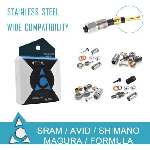 Bicycle Hydraulic Hose Adapters For Magura Shimano Formula SRAM Avid HOPE Olive Connecter Insert and Adaptor Set