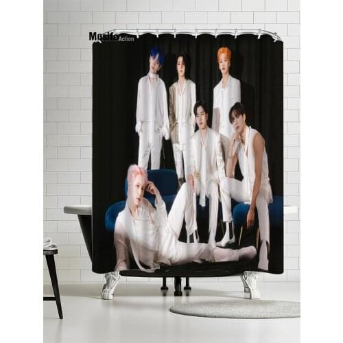 Musife Custom High Quality WEi Identity Shower Curtain Waterproof Bathroom Polyester Fabric Bathroom Curtain