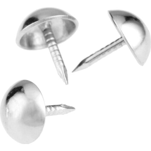 100Pcs 7x10mm Silvery Pushpin Doornail Hardware Decorative Upholstery Nail Jewelry Gift Box Sofa Decorative Furniture Tacks Stud