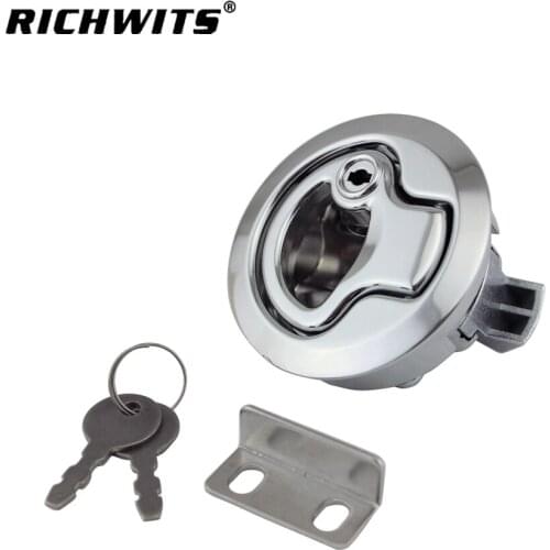 5pcs boat accessories 2inch zinc alloy marine latch with key RV modified round lock cylinder lock