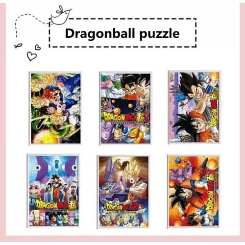 7 Style DIY cartoon Dragon Ball character model paper puzzle puzzle children cartoon puzzle puzzle toy for boys and girls gifts